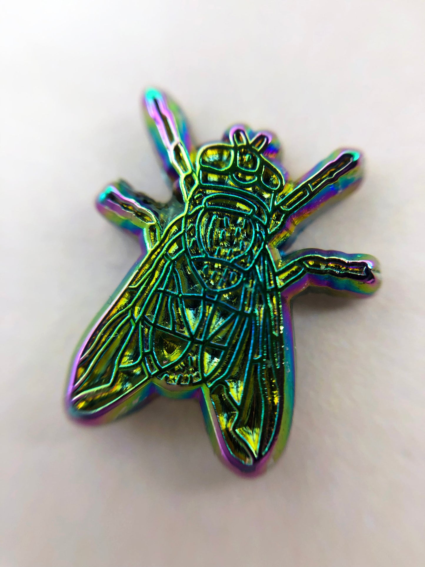 Blue Bottle Fly Earrings