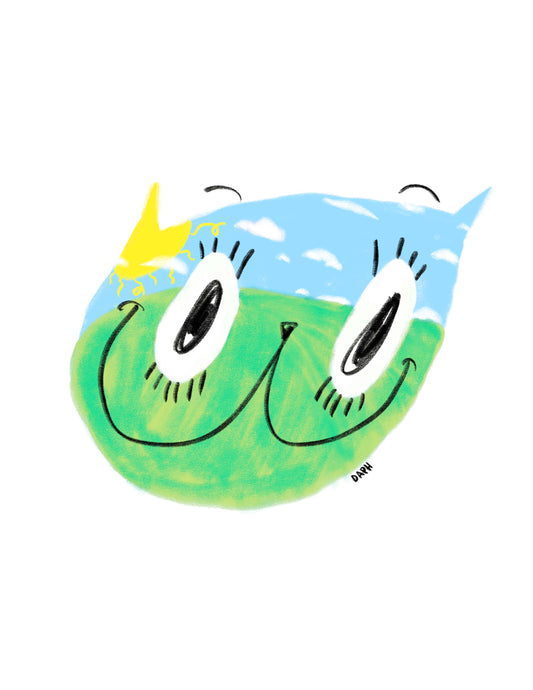 8x10 inch Art Print "Feelin' Mighty Feline"