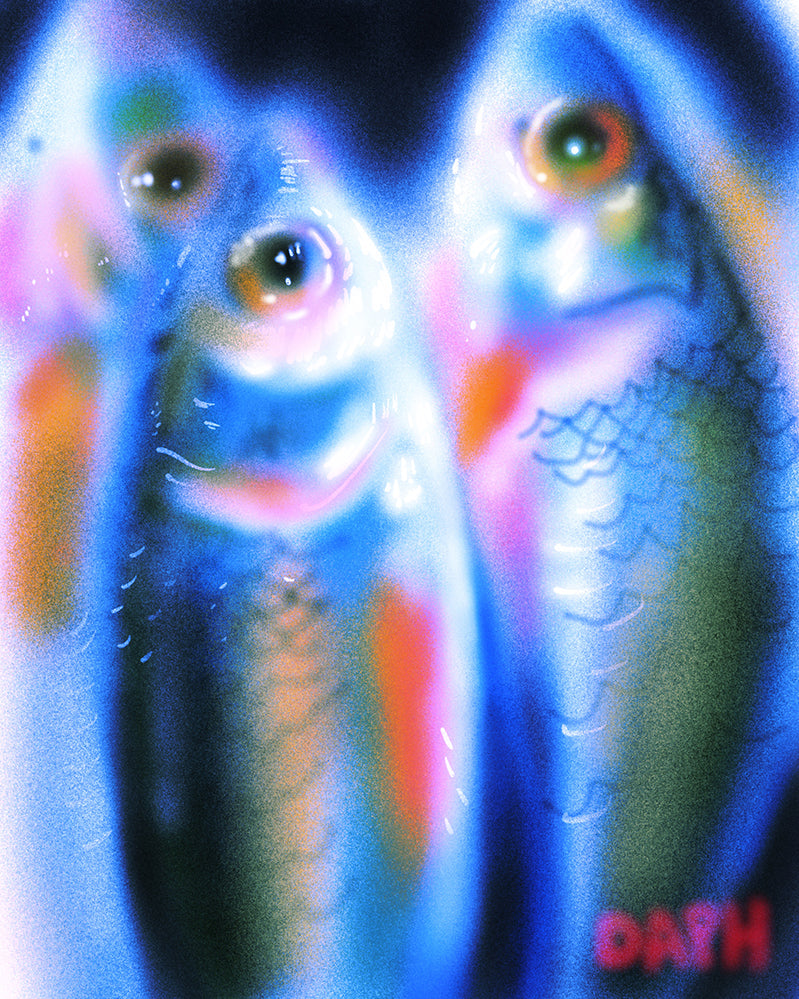 8x10 inch Art Print "Glassy Eyes Wide"