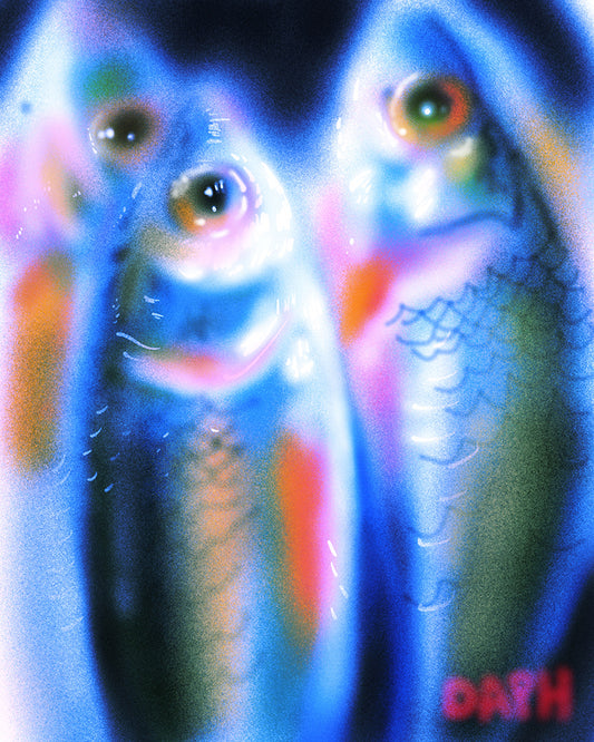 8x10 inch Art Print "Glassy Eyes Wide"