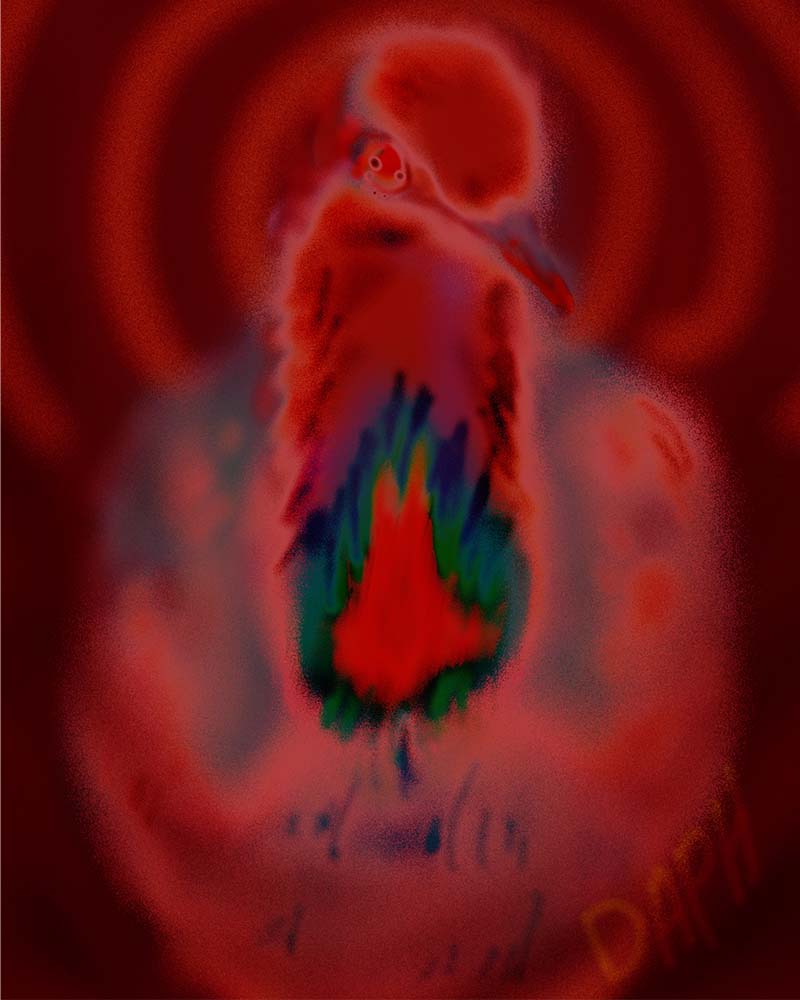 8x10 inch Art Print - Bleeding Heart V3