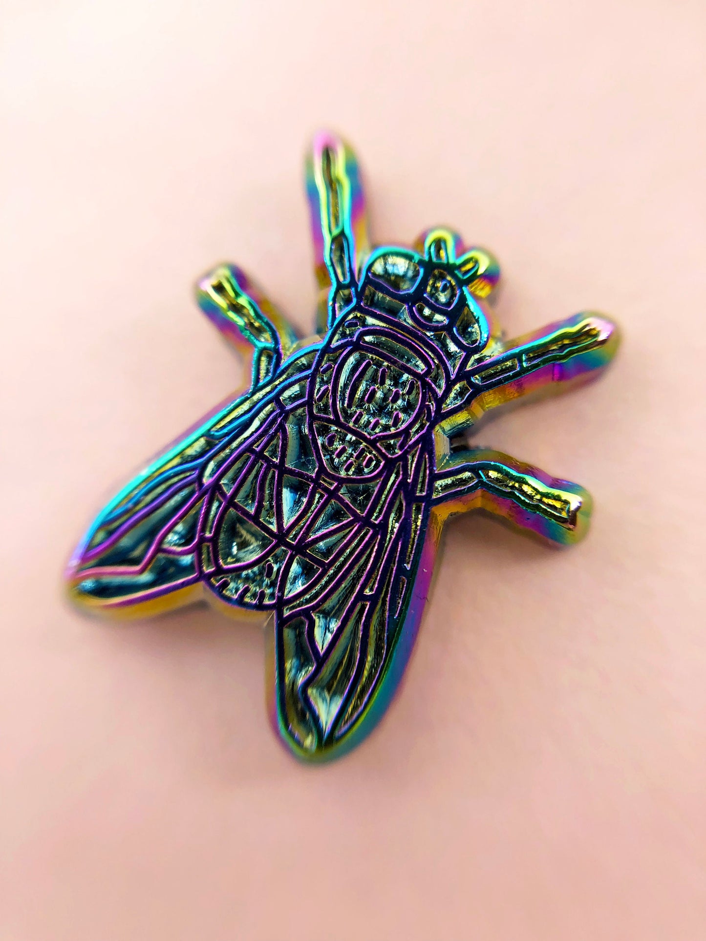 Blue Bottle Fly Earrings