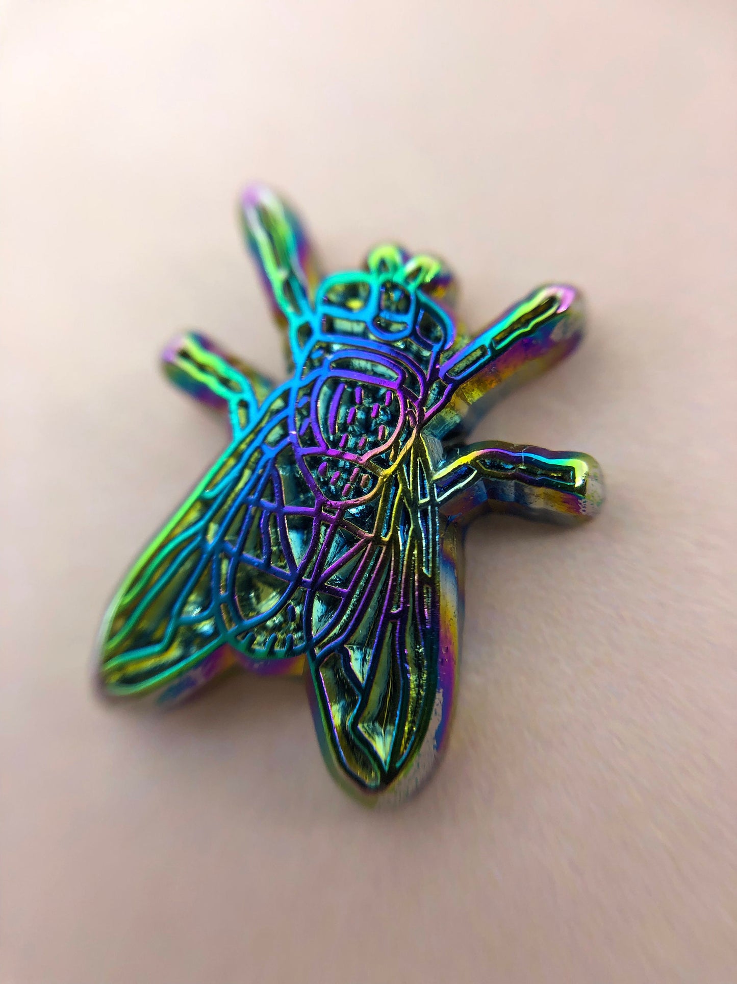 Blue Bottle Fly Earrings