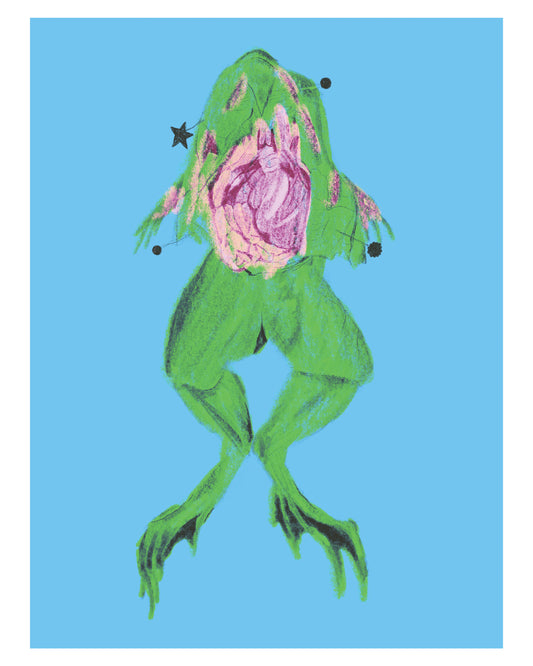 8x10 inch Art Print "Dissected Frog Friend"